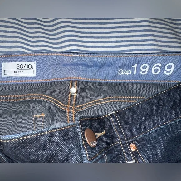 GAP Dark Blue Flare Women's Jeans - Picture 2 of 5